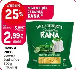 Intermarché Ravioli rana ricota e espinafres promoção