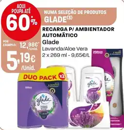 Intermarché recarga p/ ambientador automático glade lavanda/alo vera promoção