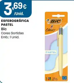 Intermarché esferográfica pastel bic promoção