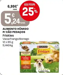 Intermarché Alimento húmido p/ cão pedaços friskies vaca/frango/borrego promoção