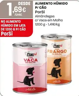 Intermarché Alimento húmido p/ cão porSi almôndegas c/ vaca em molho promoção