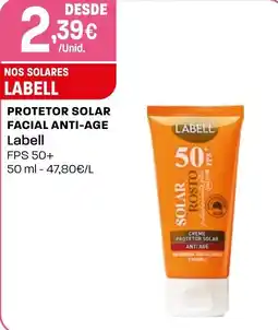 Intermarché protetor solar facial anti-age labell promoção
