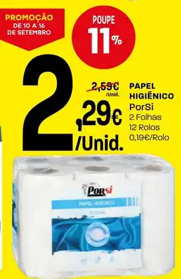 Intermarché Papel higiênico porSi promoção