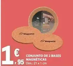 E.Leclerc Dim - conjunto de 2 bases magnéticas promoção