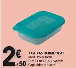 E.Leclerc Polar - 3 caixas hermeticas promoção