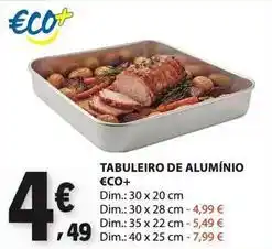 E.Leclerc €co+ - tabuleiro de alumínio promoção