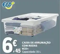 E.Leclerc €co+ - caixa de arrumacao com rodas eco+ promoção