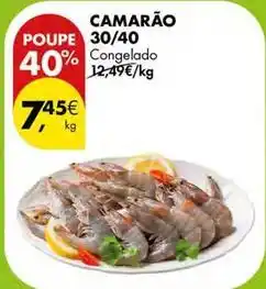 Pingo Doce Camarão 30/40 promoção