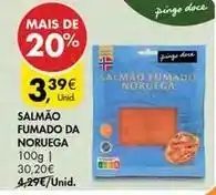 Pingo Doce Pingo doce - salmão fumado da noruega promoção