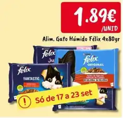 Ponto Fresco Alim. Gato Húmido Félix promoção