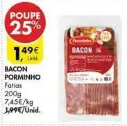 Pingo Doce Porminho - bacon promoção