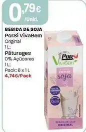 Intermarché Porsi vivabem - bebida de soja original promoção