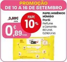 Intermarché Porsi - papel higienico humido promoção