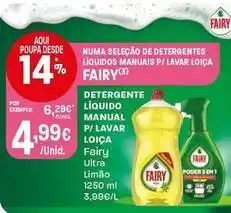 Intermarché Fairy - detergente líquido manual p/lavar loica promoção