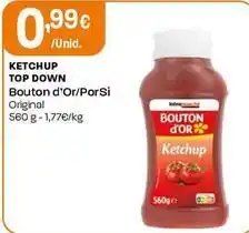 Intermarché Bouton d'or - ketchup top down promoção