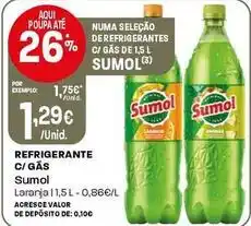 Intermarché Sumol - refrigerante c/gás laranja promoção