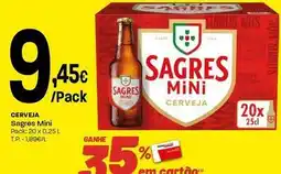 Intermarché Sagres mini - cerveja promoção