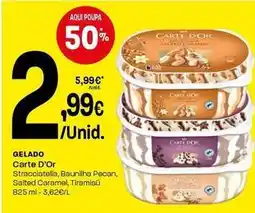 Intermarché Algida - gelado carte d'or promoção