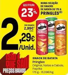 Intermarché Pringles - snack de batata promoção