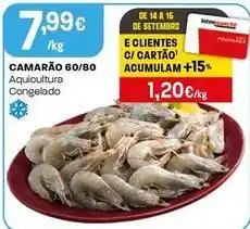 Intermarché Camarão aquicultura congelado promoção