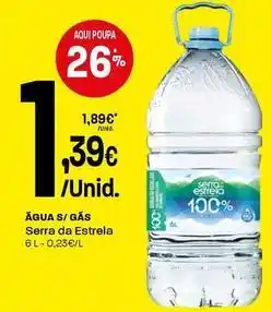 Intermarché Serra da estrela - água s/gas promoção
