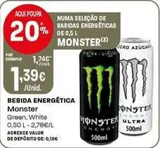 Intermarché Monster - bebida energética promoção