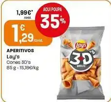 Intermarché Lay's - aperitivos cones 3d's promoção