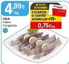 Intermarché Lula inteira congelada promoção