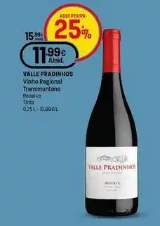 Intermarché Valle pradinhos - vinho regional transmontano promoção