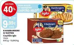 Intermarché Capitão iglo - 8 hambúrgers s/gluten promoção