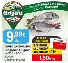 Intermarché Dourada de viveiro programa origens promoção
