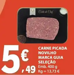 E.Leclerc Carne picada novilho marca guia seleção promoção