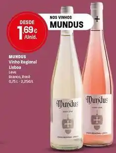 Intermarché Mundus - vinho regional lisboa leve branco promoção