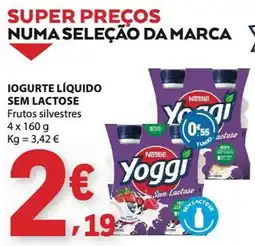 E.Leclerc Yoggi sem lactose promoção