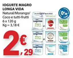 E.Leclerc Iogurte magro longa vida promoção
