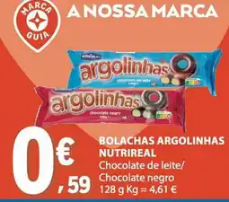 E.Leclerc Bolachas argolinhas nutrireal chocolate de leite/chocolate negro promoção