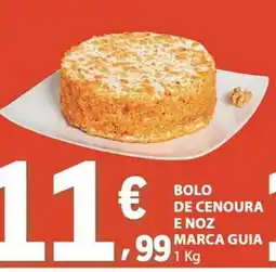 E.Leclerc Bolo de cenoura e noz marca guia promoção