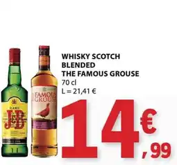 E.Leclerc whisky scotch blended the famous grouse promoção