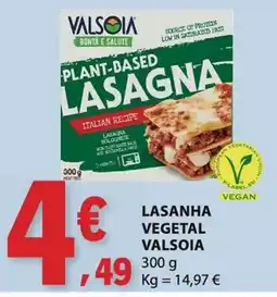 E.Leclerc Lasanha vegetal valsoia promoção