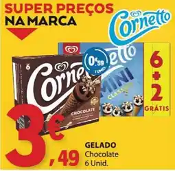 E.Leclerc Cornetto Gelado Chocolate promoção