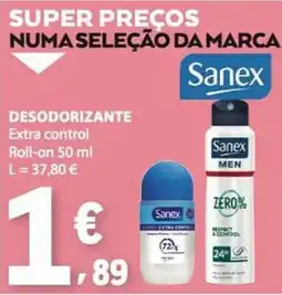 E.Leclerc Sanex desodorante extra control promoção