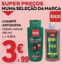 E.Leclerc Champô antiqueda kerzo cabelo normal promoção