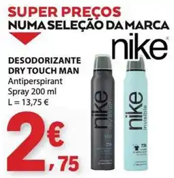 E.Leclerc Desodorizante dry touch man nike promoção