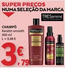 E.Leclerc Tresemme champô keratin smooth promoção