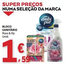 E.Leclerc Bloco sanitário rose & lily unid. ambi pur promoção