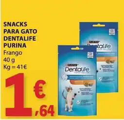 E.Leclerc Snacks para gato dentalife purina frango promoção