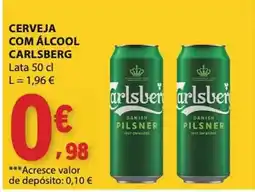 E.Leclerc Cerveja com álcool carlsberg promoção