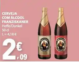 E.Leclerc Cerveja com álcool Franziskaner Heffe/Dunkel promoção