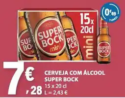 E.Leclerc Cerveja com álcool super bock promoção