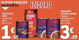 E.Leclerc Izidoro salsichas de aves promoção